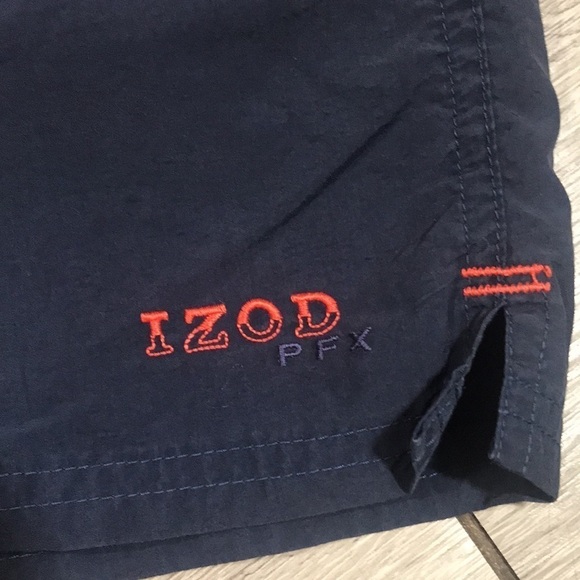 IZOD Performance X Navy Blue Swim Trunks size L - Picture 2 of 8